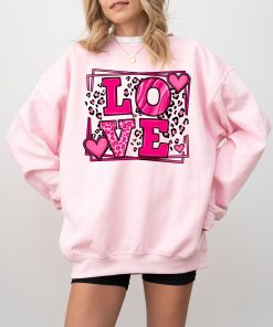 Love Sweatshirt, Heart Hoodie, Valentines Day Sweatshirt (3)