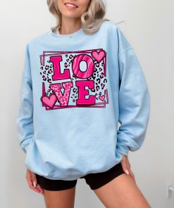 Love Sweatshirt, Heart Hoodie, Valentines Day Sweatshirt (4)