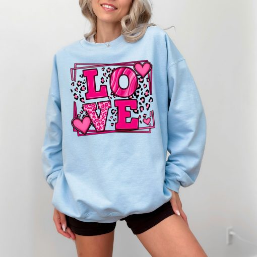 Love Sweatshirt, Heart Hoodie, Valentines Day Sweatshirt (4)