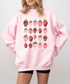 Strawberry Valentines Sweatshirt, Love Valentines Sweatshir (4)