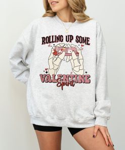 Unique Valentine's Day Oversized Sweatshirt - Fun Heart Design