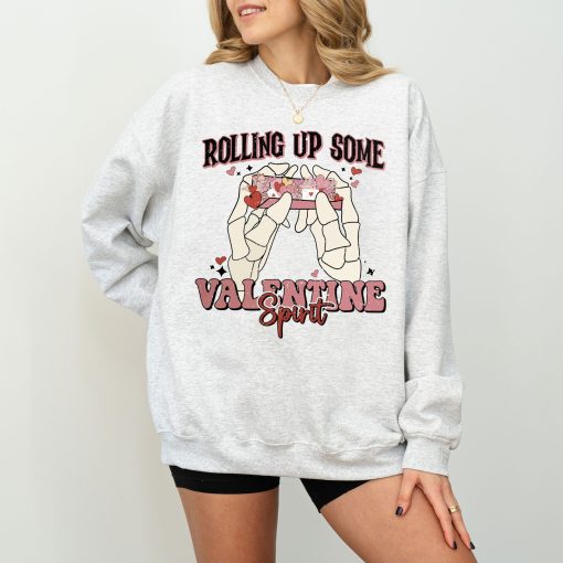 Unique Valentine's Day Oversized Sweatshirt - Fun Heart Design