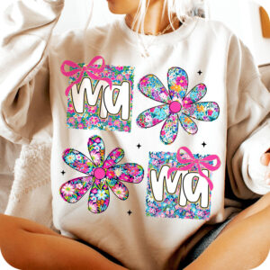 Floral Mama CoquetteT-Shirt, Preppy Mama, Gift For Mother's Day, Mother’s Day T-Shirt