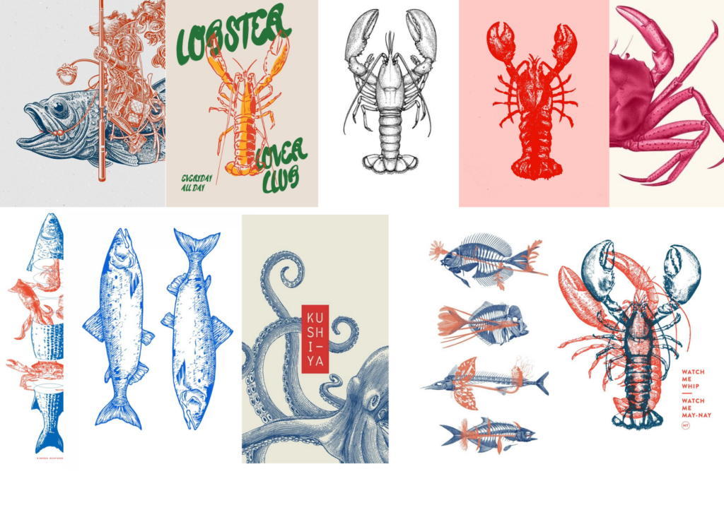 Fisherman-style tee with coastal outfit flatlay – 2025 POD fashion trend